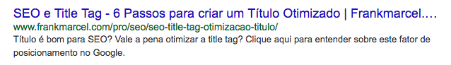 snippet resultado no Google