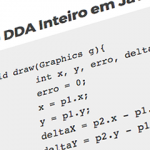 DDA Inteiro em Java