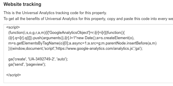 google analytics codigo rastreamento
